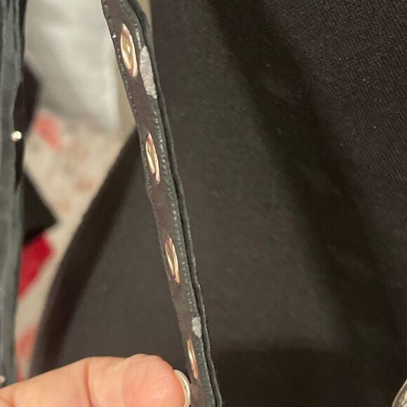 Diamond Leathers Women’s Fringe/Silver Studded Leather Western/Cowgirl Belt - Picture 14 of 15